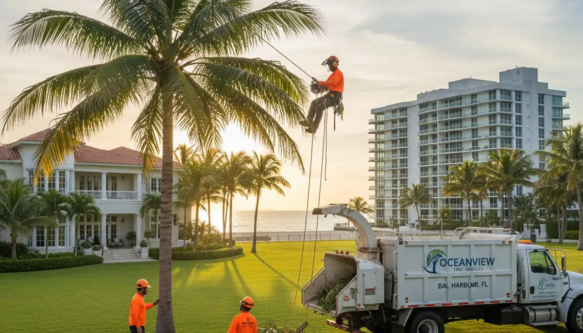 Professional tree removal service in Miami Beach FL by local certified arborists