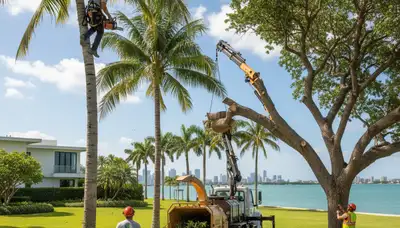 Professional tree removal service in Miami Beach FL by local arborists