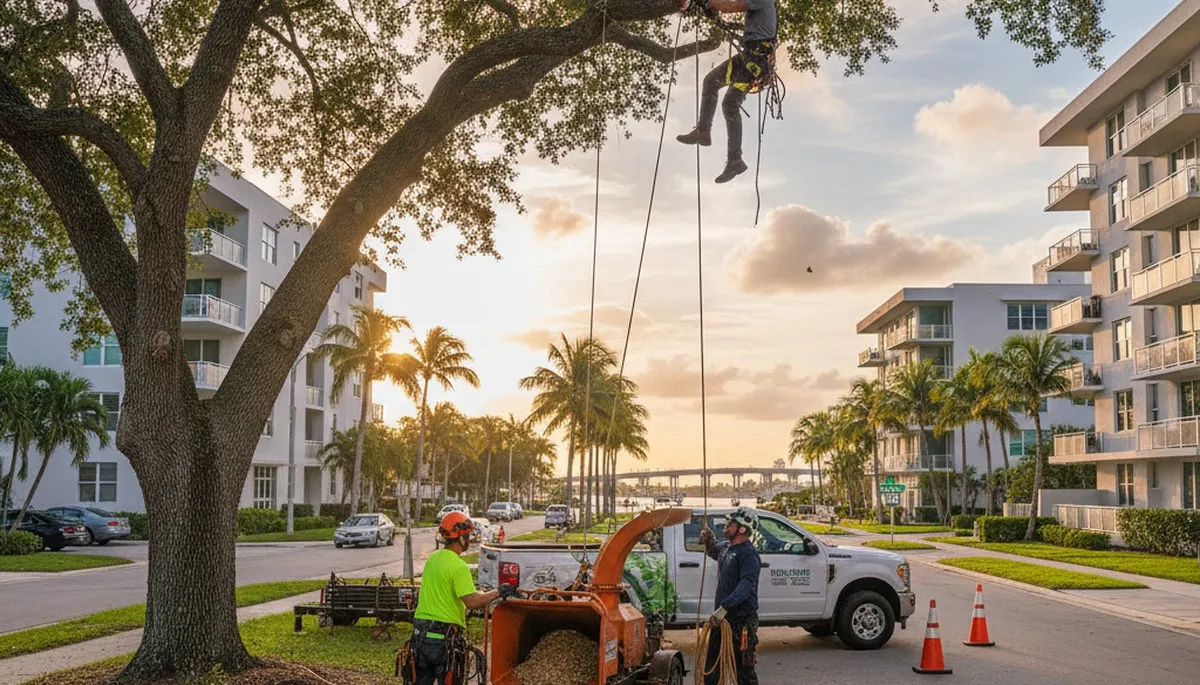 Professional tree removal service in Miami Beach FL by certified arborists