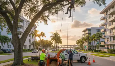 Professional tree removal service in Miami Beach FL by certified arborists