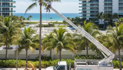 Professional tree removal service in Miami Beach FL by local certified arborists